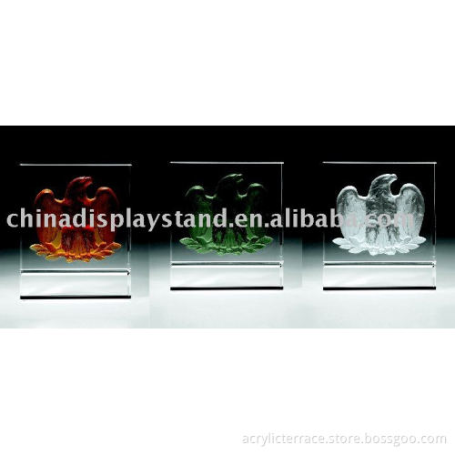 plexiglass award with any color